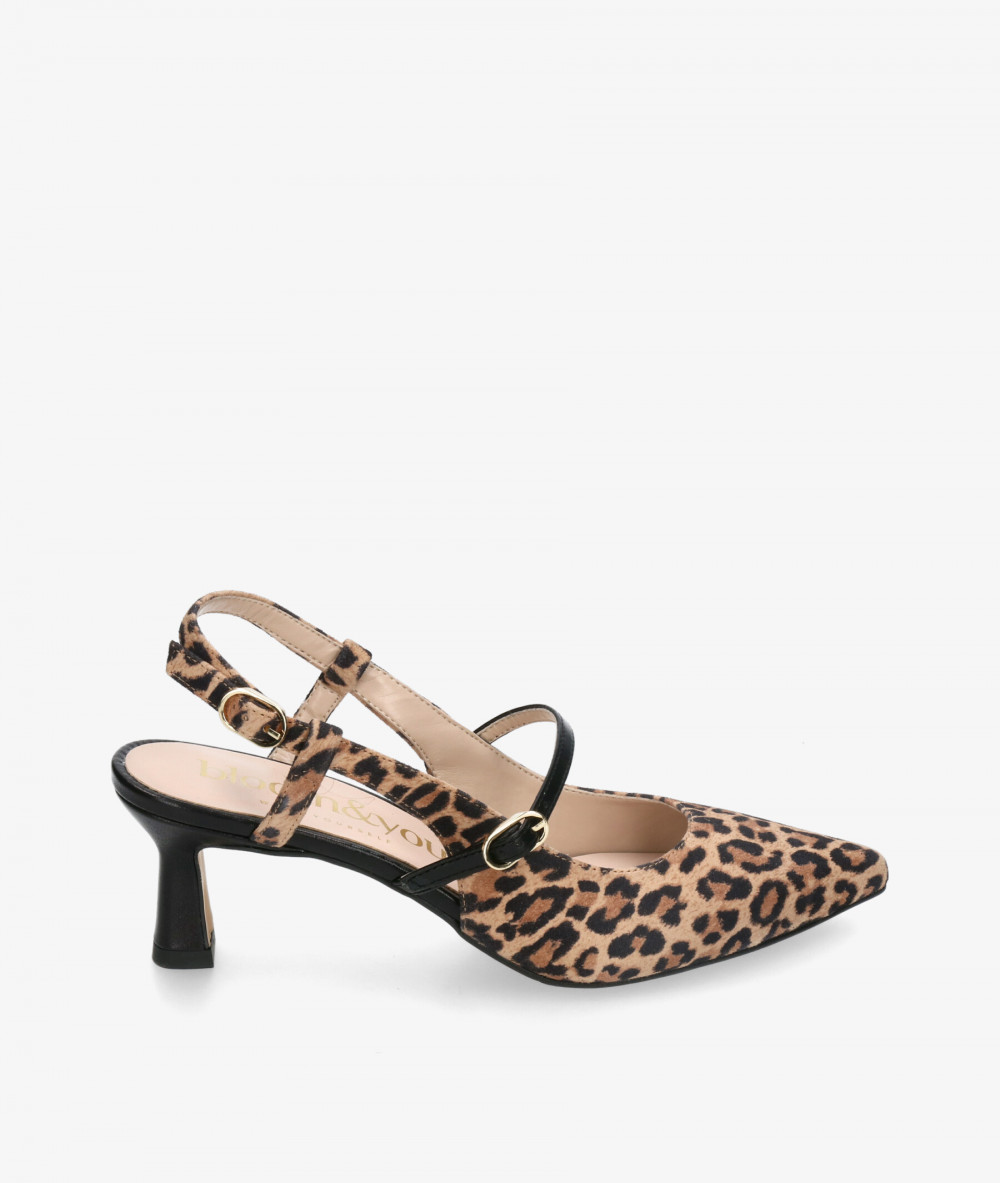 bloom&you Dress medium heel shoes FEDERICA in leopard print bloom&you Dress medium heel shoes FEDERICA in leopard print