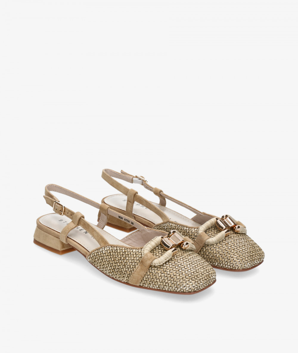 Stephen Allen Dress low heel shoes 11558-SW5 NEW ATEN in taupe Stephen Allen Dress low heel shoes 11558-SW5 NEW ATEN in taupe