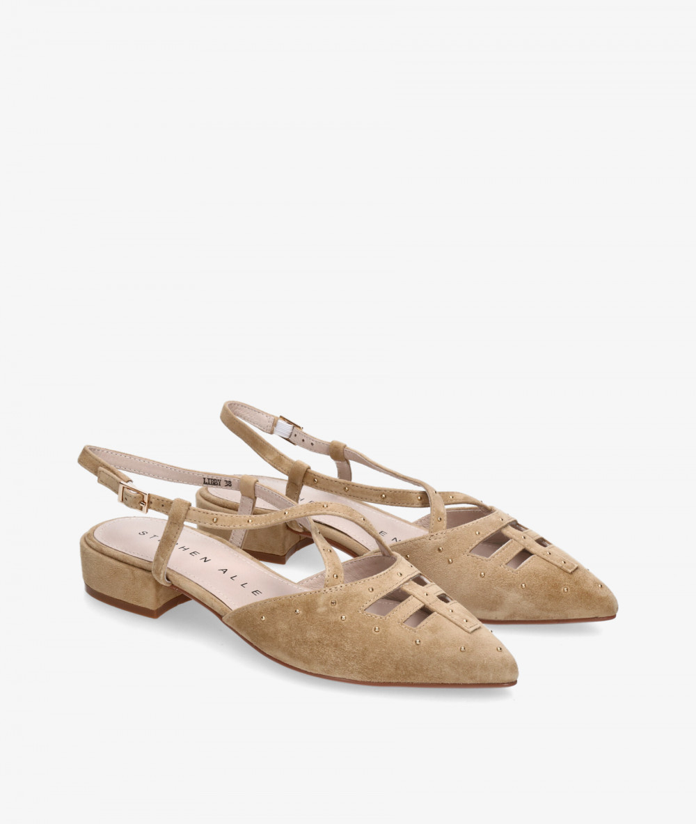Stephen Allen Dress low heel shoes K19123-41  LIBBY in camel suede Stephen Allen Dress low heel shoes K19123-41  LIBBY in camel suede