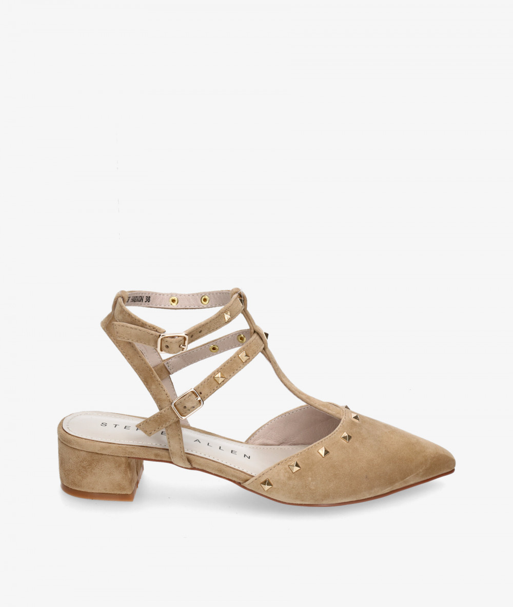 Stephen Allen Dress medium heel shoes K1943-C10  NEW HARMONç in camel suede Stephen Allen Dress medium heel shoes K1943-C10  NEW HARMONç in camel suede