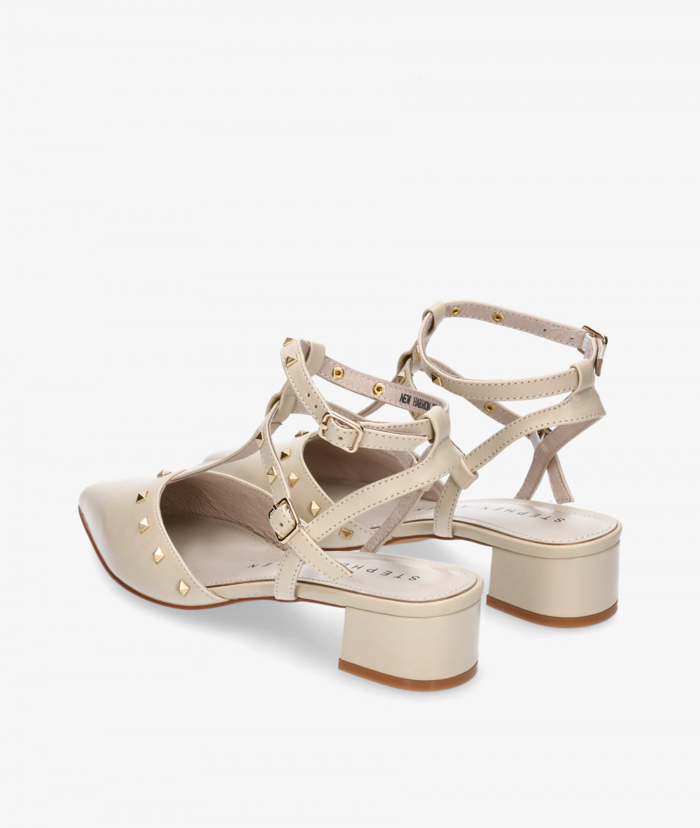 Stephen Allen Dress medium heel shoes K1943-C10  NEW HARMON in off-white Stephen Allen Dress medium heel shoes K1943-C10  NEW HARMON in off-white