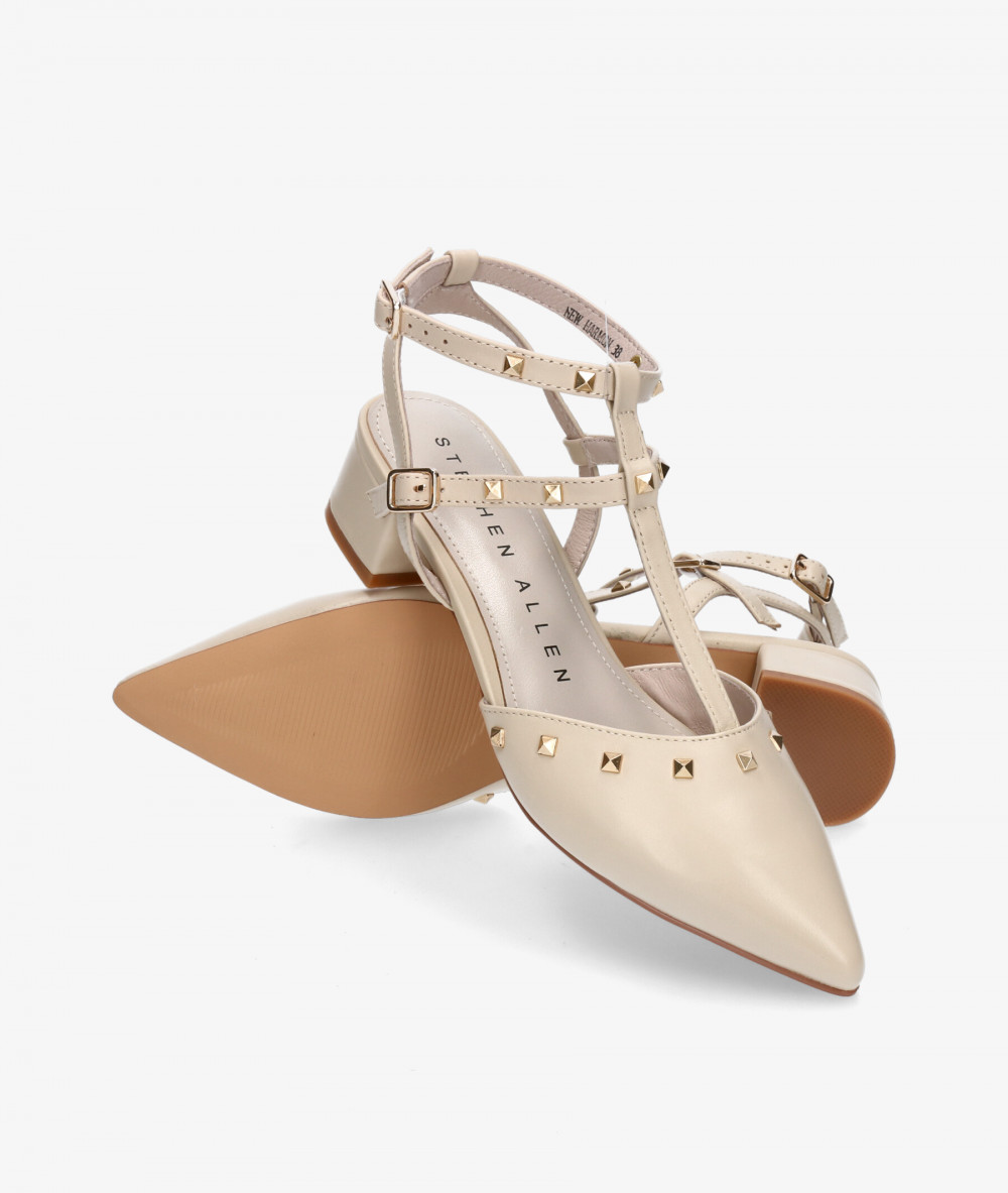 Stephen Allen Dress medium heel shoes K1943-C10  NEW HARMON in off-white Stephen Allen Dress medium heel shoes K1943-C10  NEW HARMON in off-white
