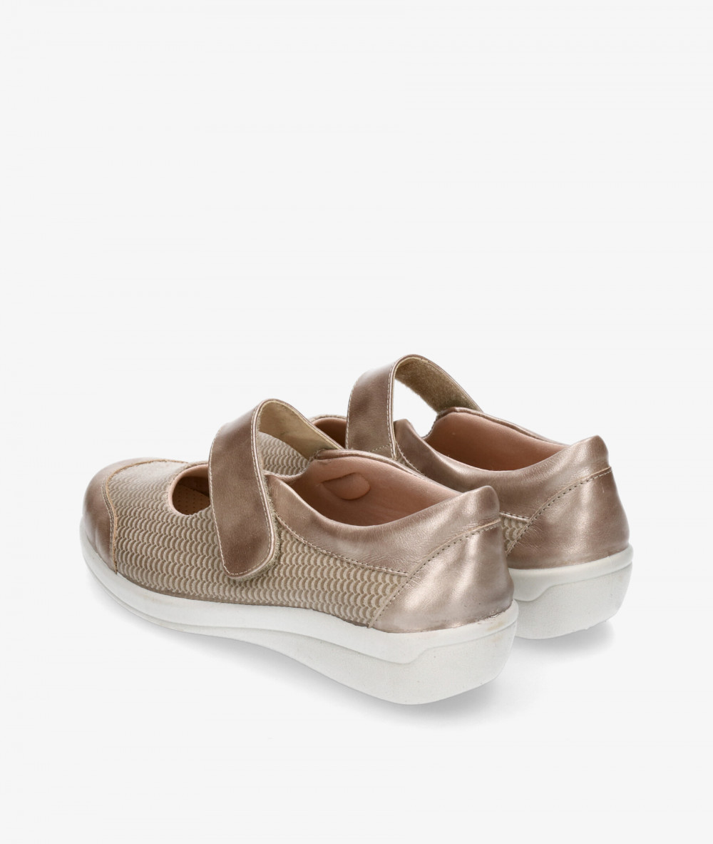 DOCTOR CUTILLAS Comfort shoes 43625 in taupe metallic DOCTOR CUTILLAS Comfort shoes 43625 in taupe metallic