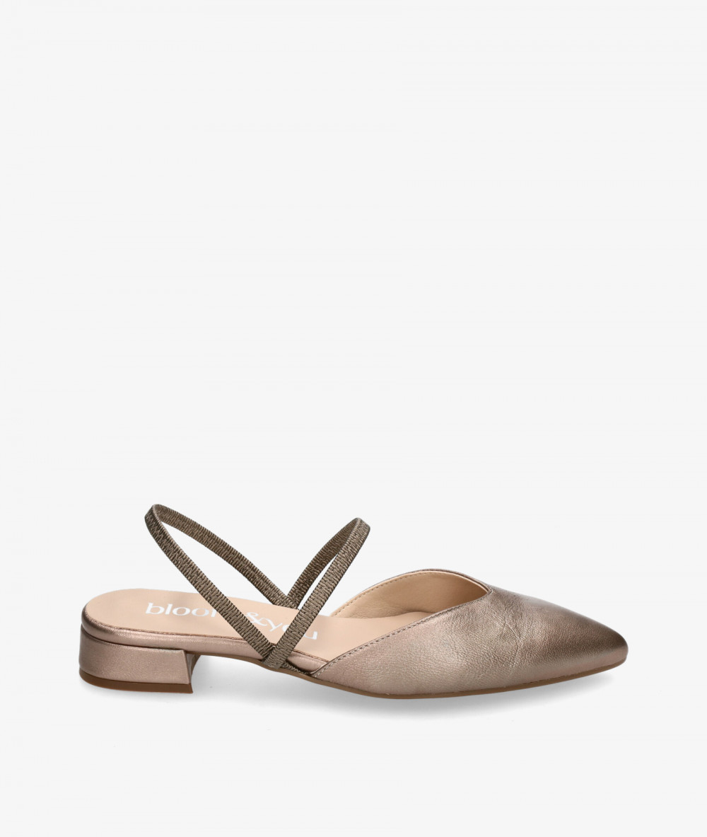 bloom&you Dress low heel shoes FABIOLA in taupe metallic bloom&you Dress low heel shoes FABIOLA in taupe metallic