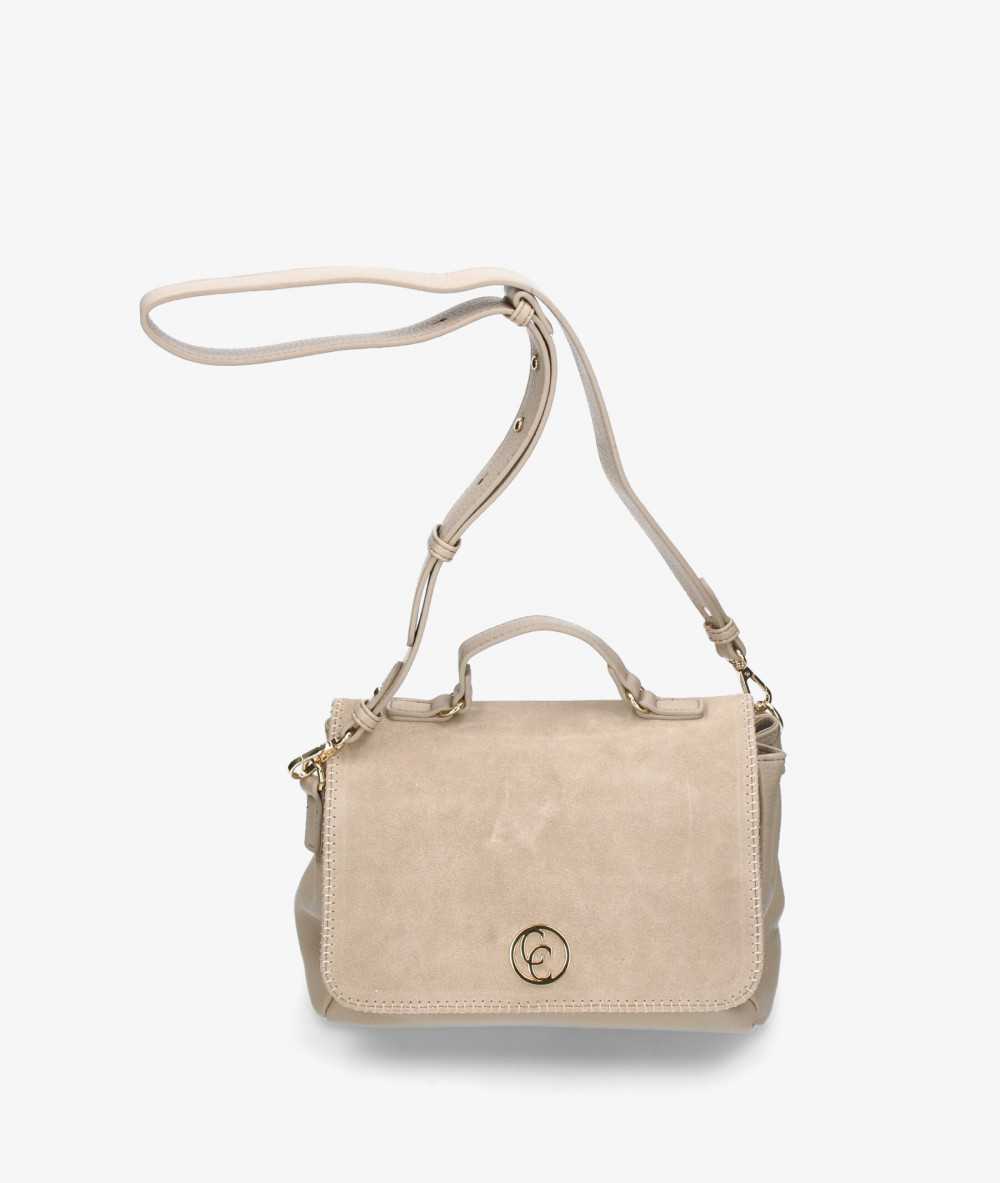 Bolso de piel Carmela 186143 en hueso