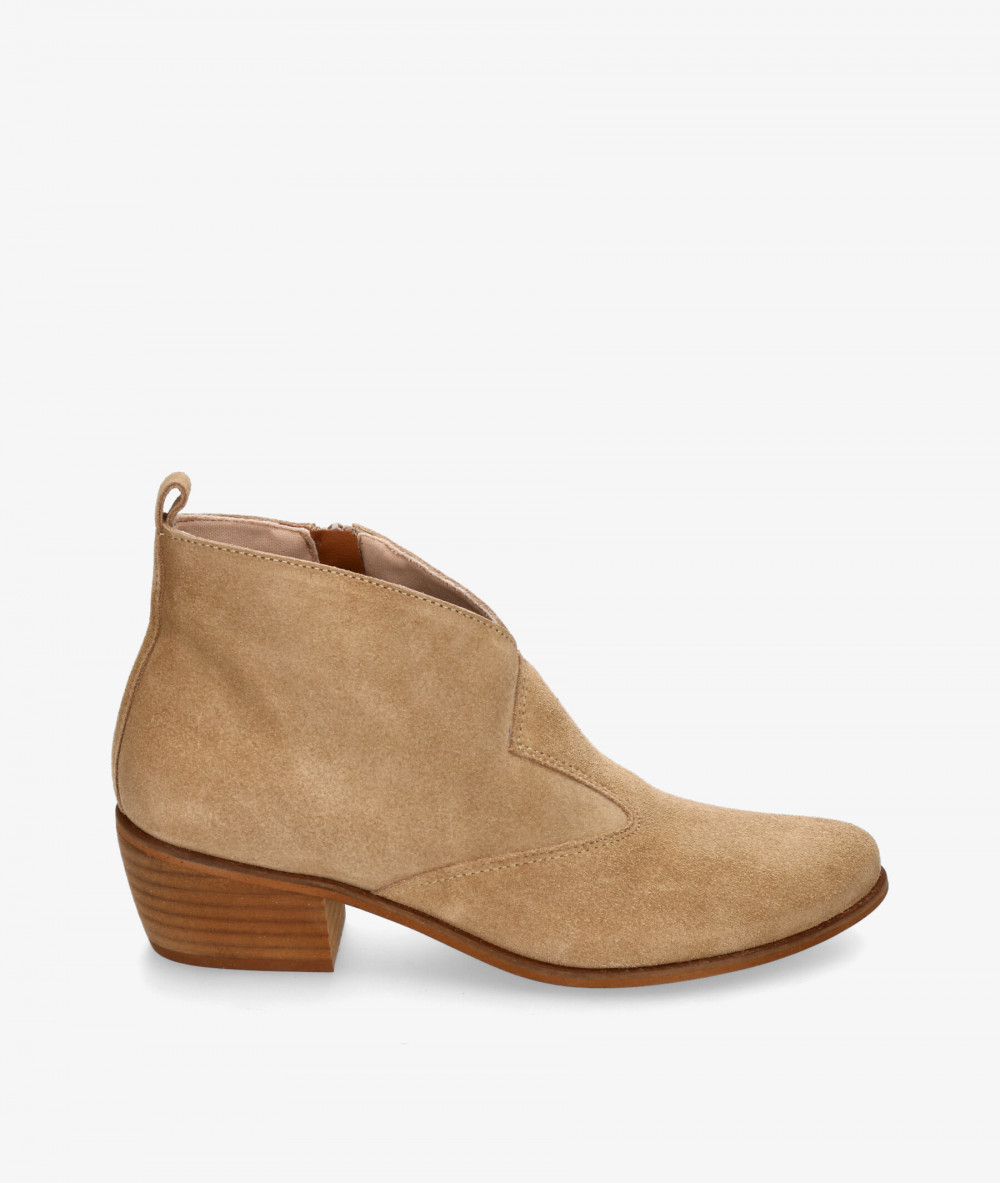 Botines Bryan  3410 en serraje taupe Botines Bryan  3410 en serraje taupe