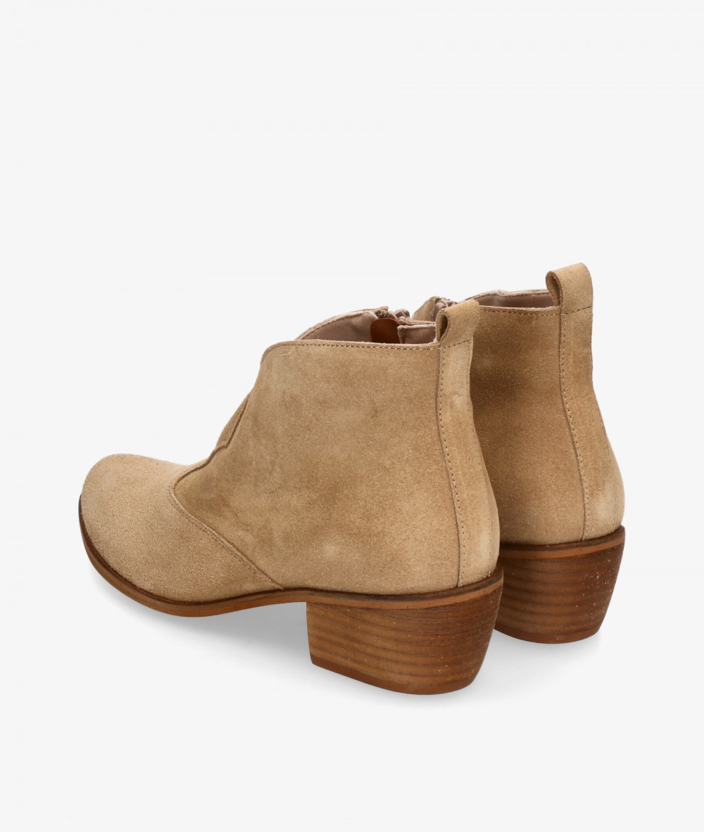 Botines Bryan  3410 en serraje taupe Botines Bryan  3410 en serraje taupe