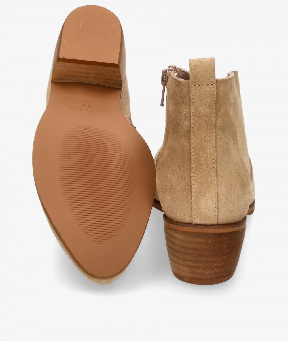 Botines Bryan  3410 en serraje taupe Botines Bryan  3410 en serraje taupe