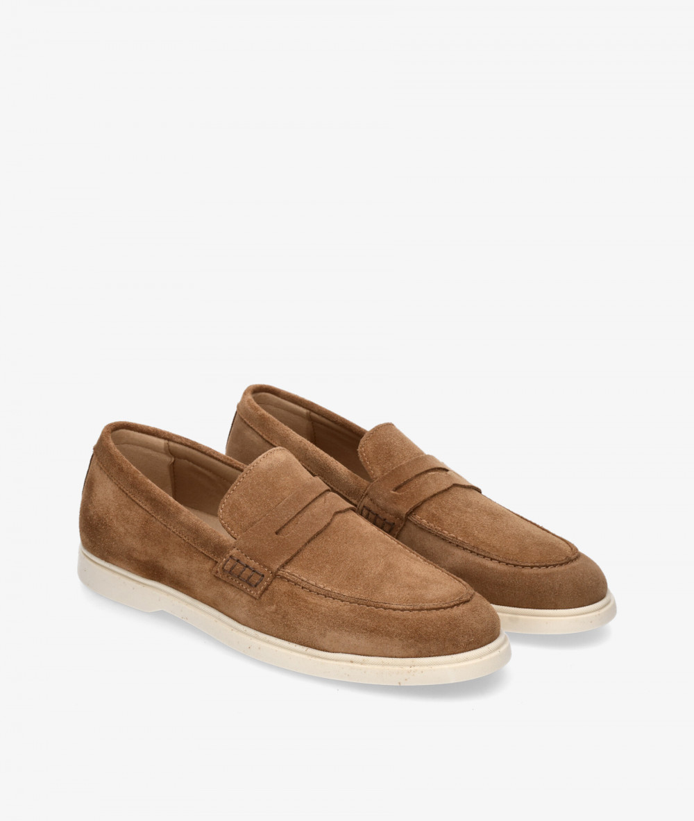 Kénnebec Loafers 883 MATEUS 5000 in taupe split suede