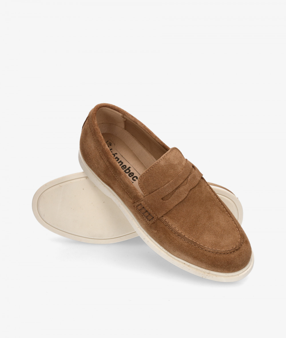Kénnebec Loafers 883 MATEUS 5000 in taupe split suede
