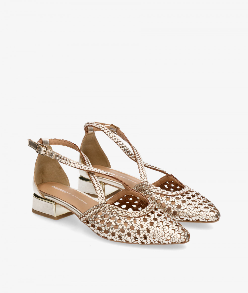Gioseppo Dress low heel shoes BRILLION in gold Gioseppo Dress low heel shoes BRILLION in gold