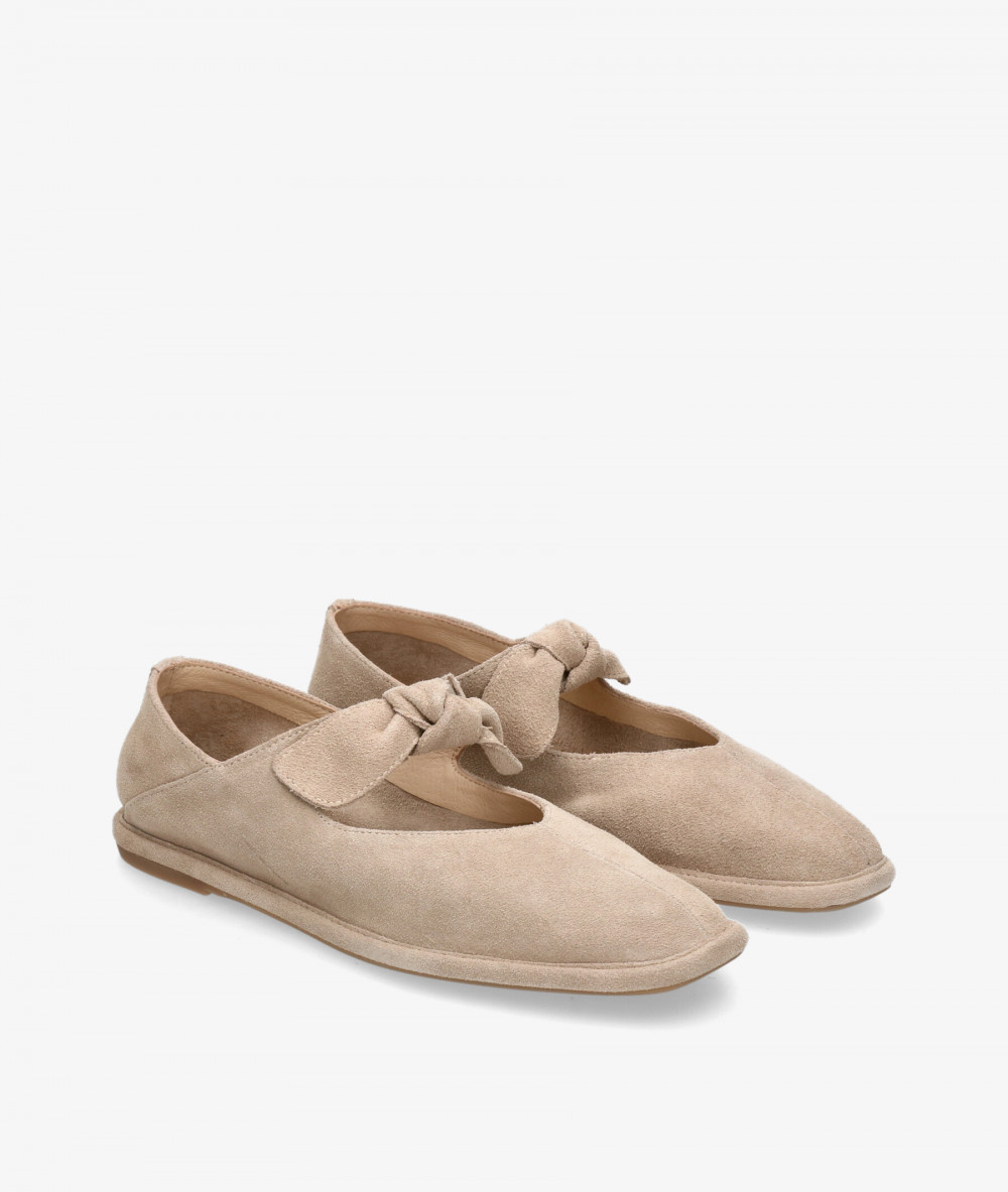 Zapatos planos pabloochoa.shoes SE25328 en serraje taupe Zapatos planos pabloochoa.shoes SE25328 en serraje taupe