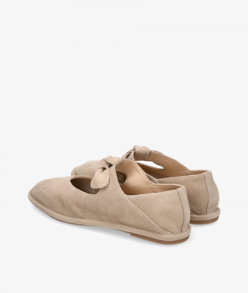 Zapatos planos pabloochoa.shoes SE25328 en serraje taupe Zapatos planos pabloochoa.shoes SE25328 en serraje taupe