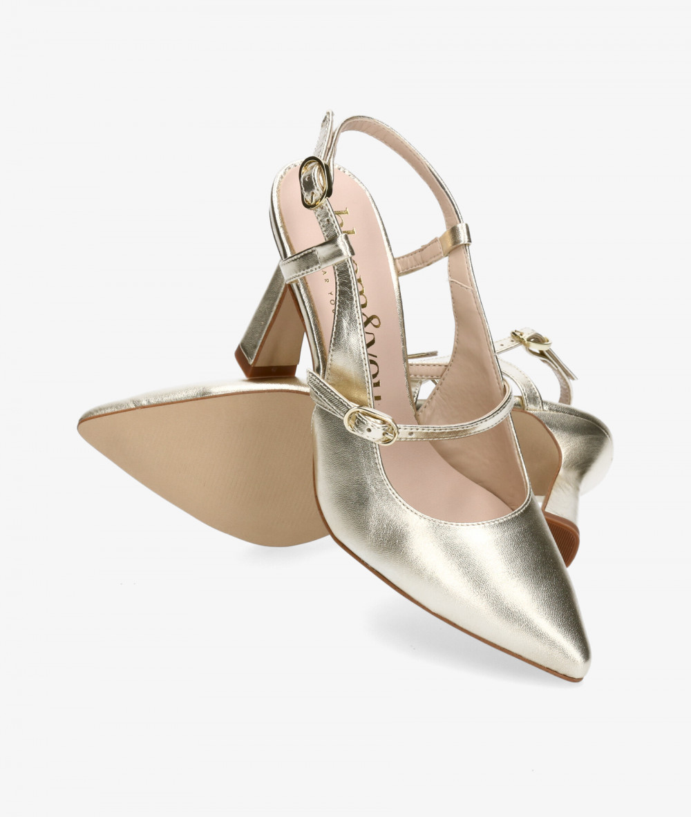 bloom&you Dress medium heel shoes CATALINA in platinum bloom&you Dress medium heel shoes CATALINA in platinum