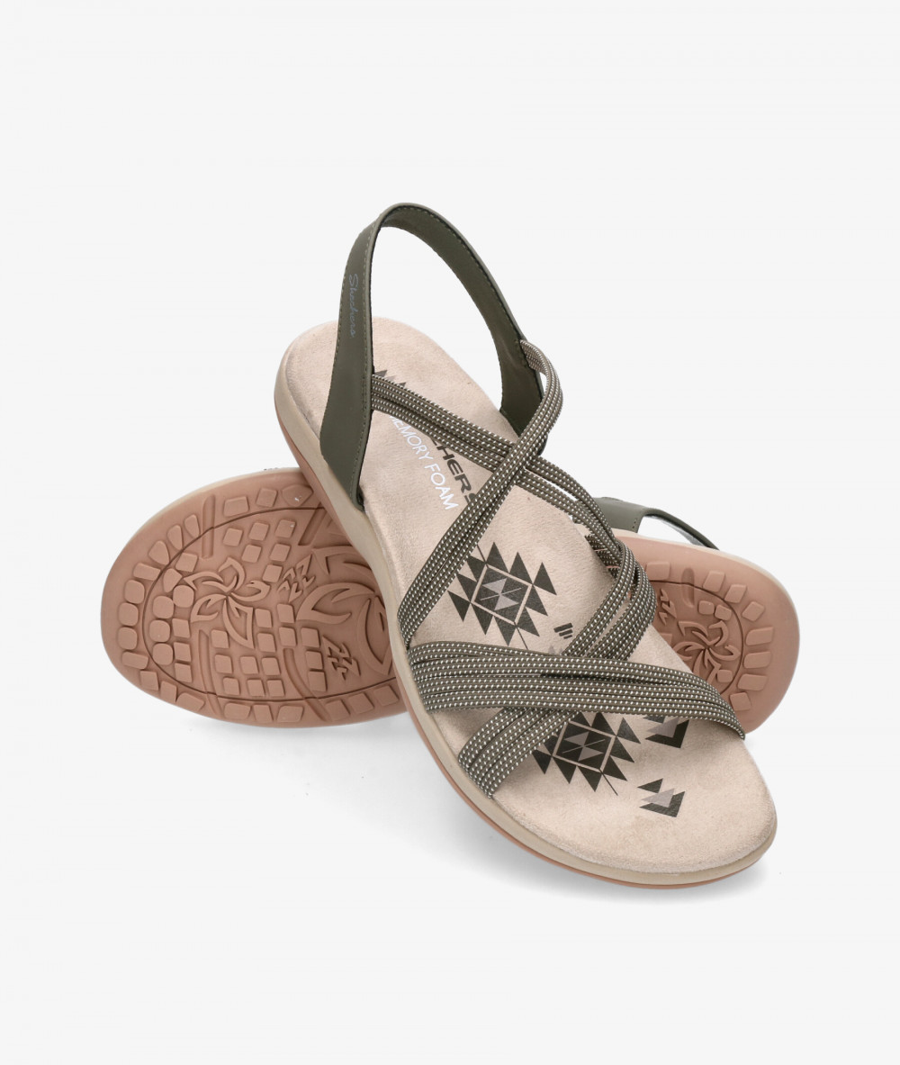 Skechers Sandals  Skechers model REGGAE SLIM TURN IT UP 163117 inGreen for woman