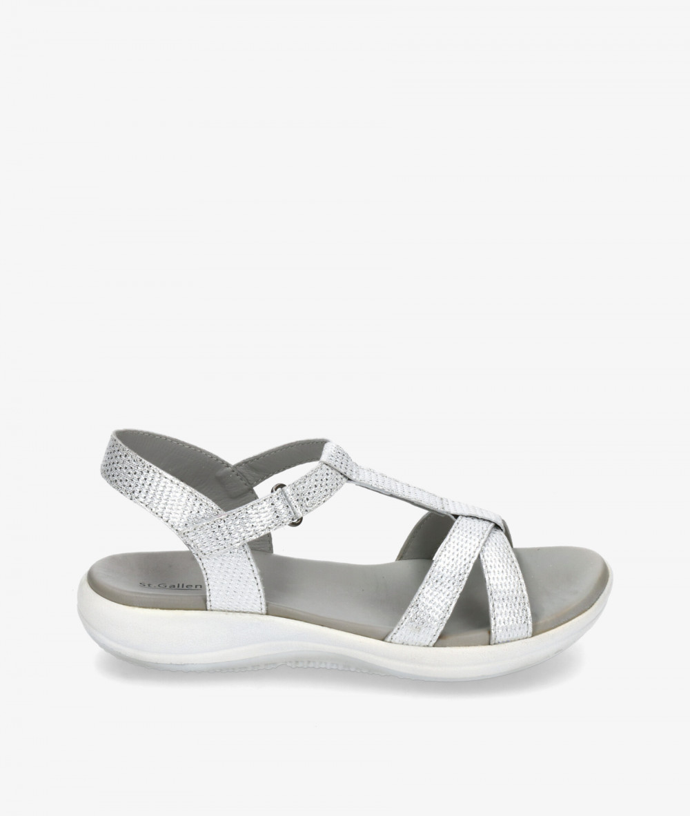 Sandalias St. Gallen  MARIA en plata