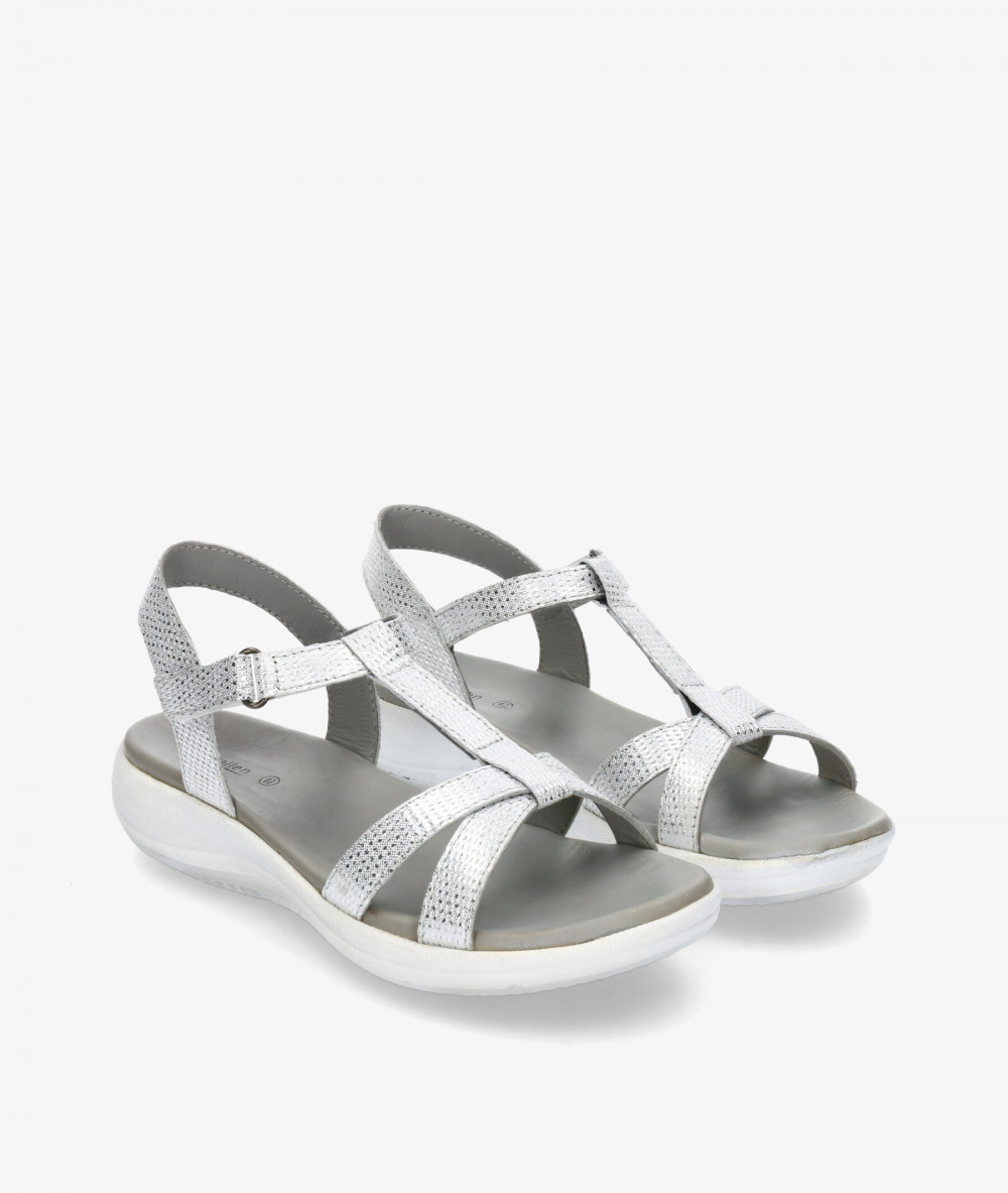 Sandalias St. Gallen  MARIA en plata