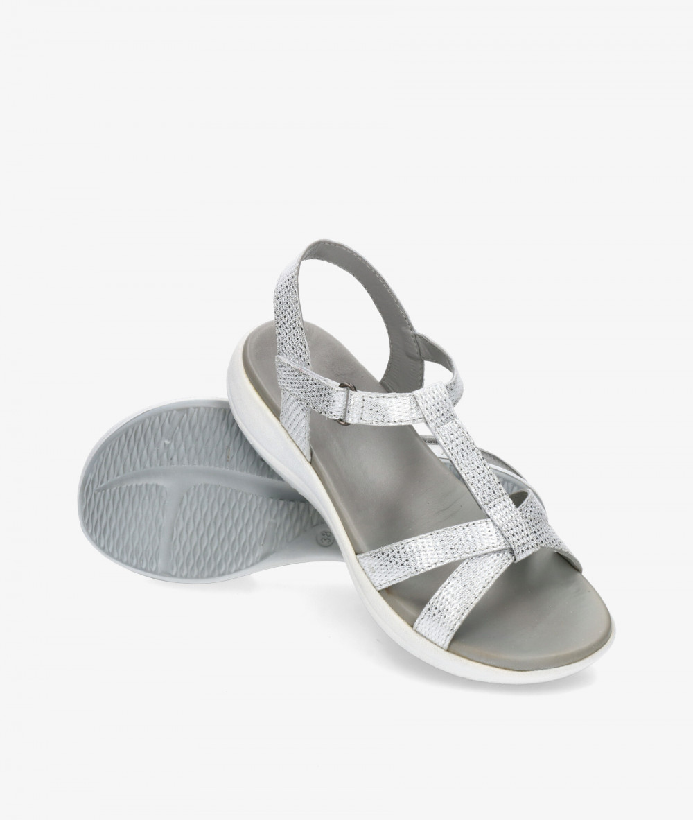 Sandalias St. Gallen  MARIA en plata