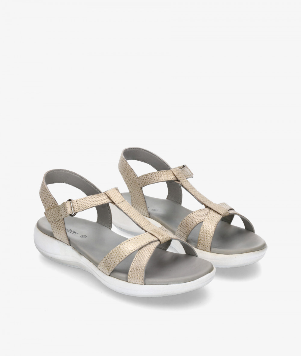 Sandalias St. Gallen  MARIA en oro
