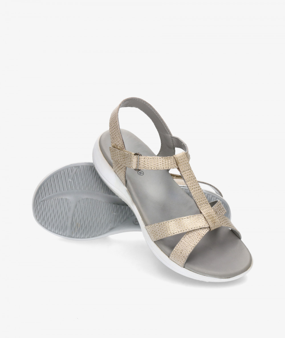 Sandalias St. Gallen  MARIA en oro