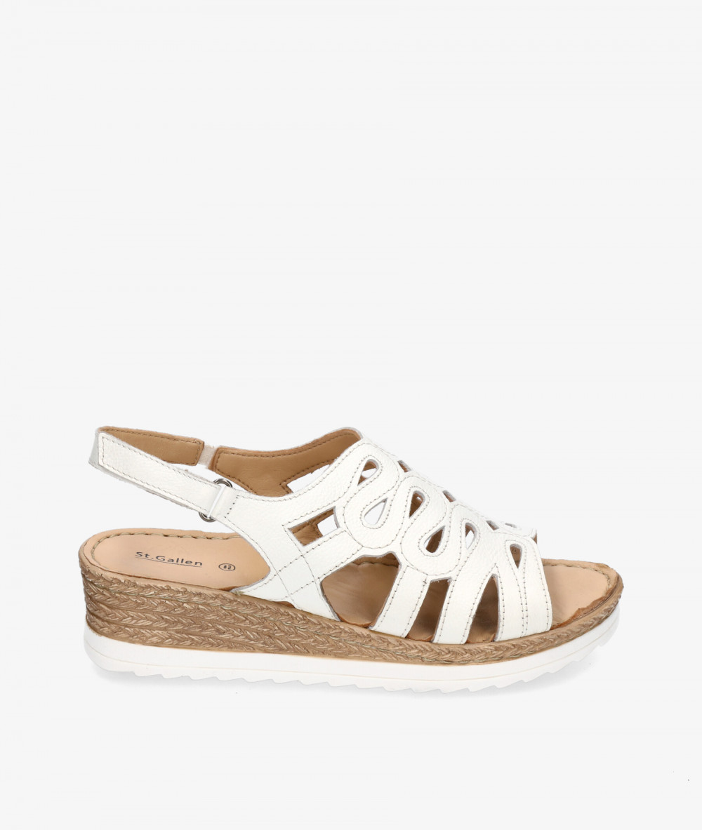 Sandalias St. Gallen  SIBARI en blanco