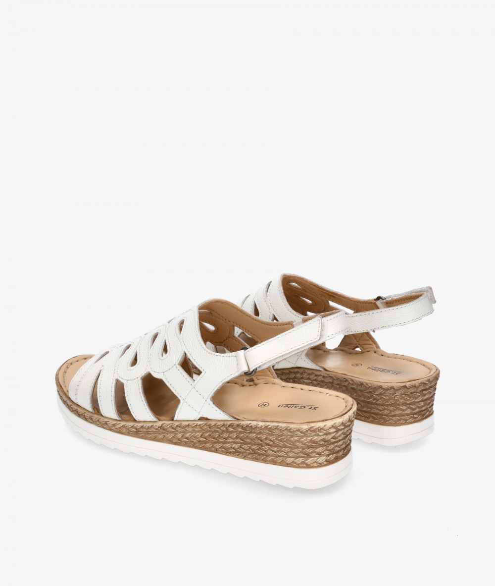 Sandalias St. Gallen  SIBARI en blanco