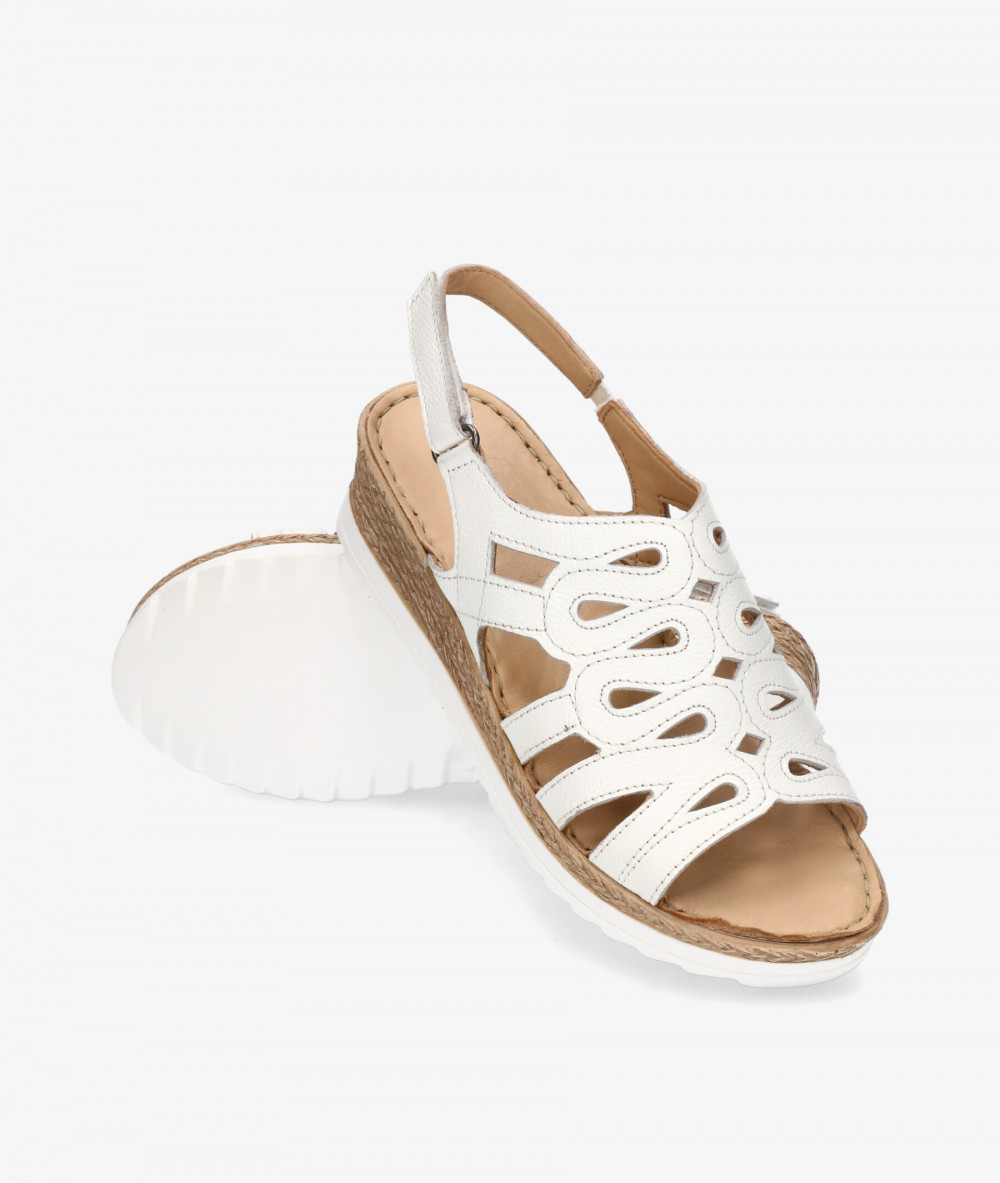 Sandalias St. Gallen  SIBARI en blanco