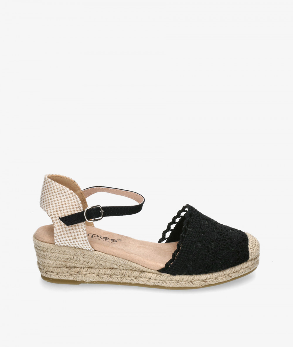 Alpargatas Amarpies  26482 en negro Alpargatas Amarpies  26482 en negro