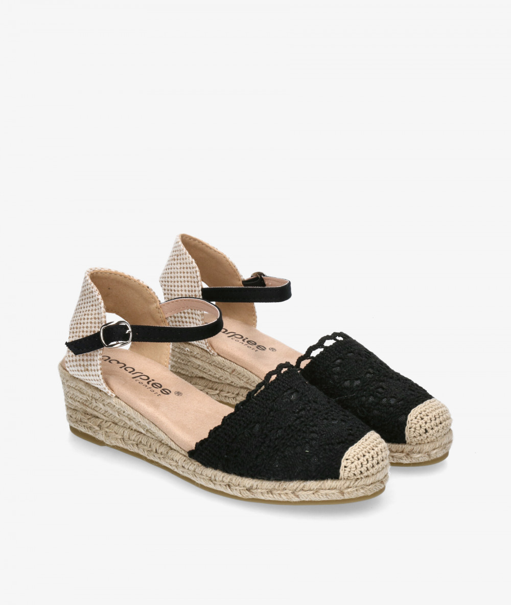 Alpargatas Amarpies  26482 en negro Alpargatas Amarpies  26482 en negro
