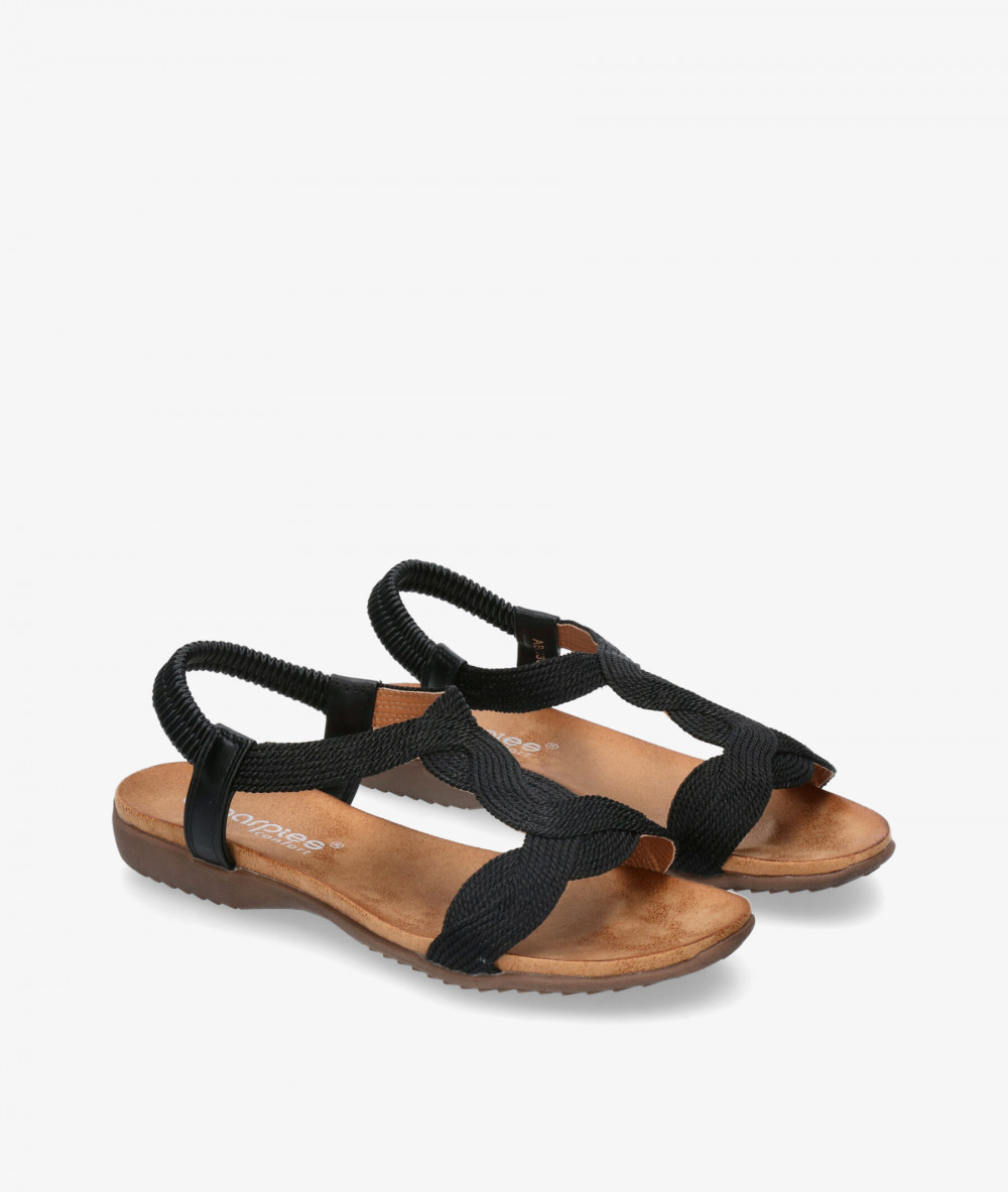 Sandalias Amarpies  23572 en negro Sandalias Amarpies  23572 en negro