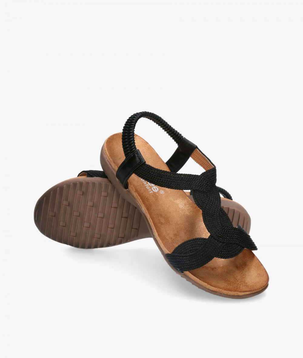 Sandalias Amarpies  23572 en negro Sandalias Amarpies  23572 en negro