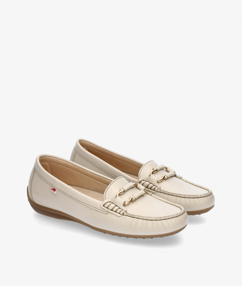 Mocasines Fluchos F2156 en hueso Mocasines Fluchos F2156 en hueso