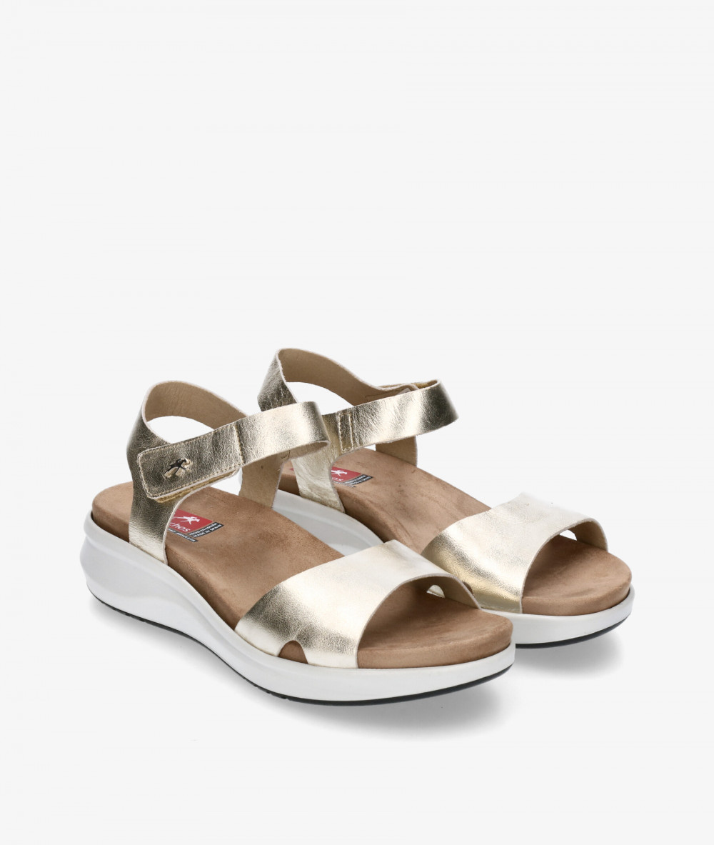 Sandalias Fluchos  F1475 en platino