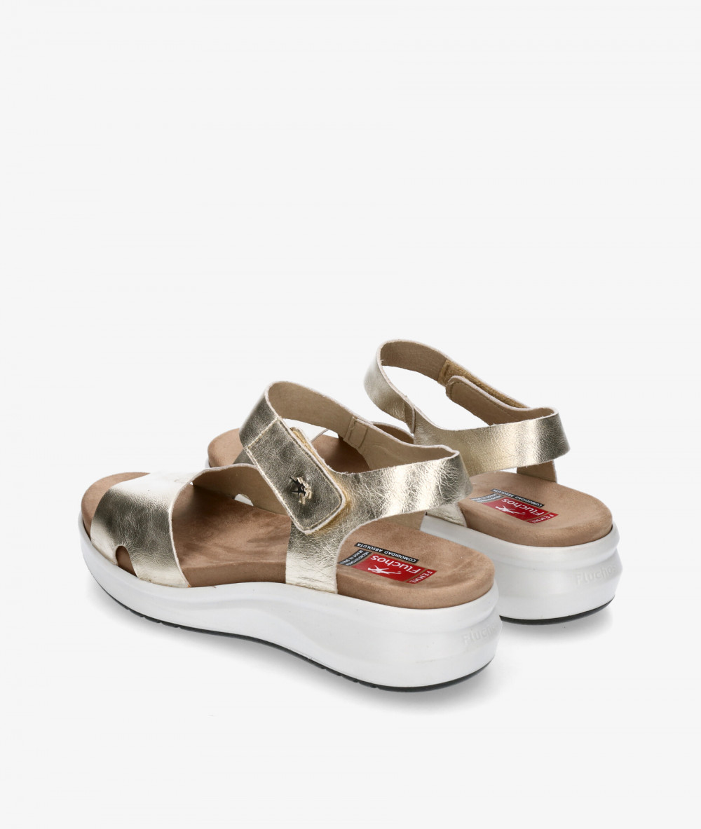 Sandalias Fluchos  F1475 en platino