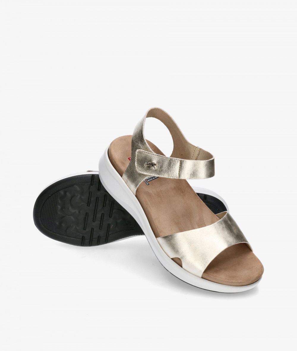 Sandalias Fluchos  F1475 en platino