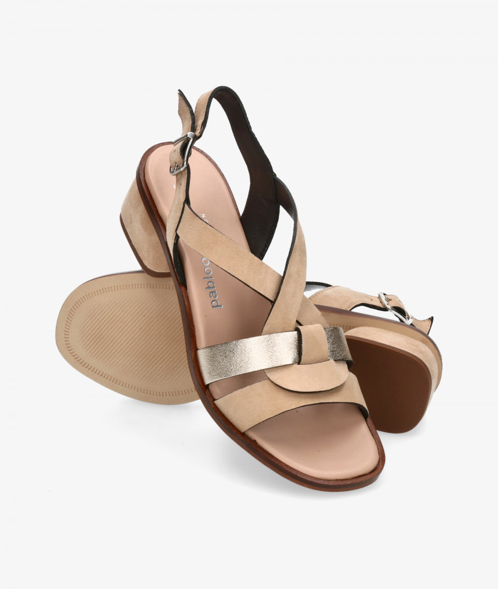 Sandalias pabloochoa.shoes  3917 en ante taupe Sandalias pabloochoa.shoes  3917 en ante taupe