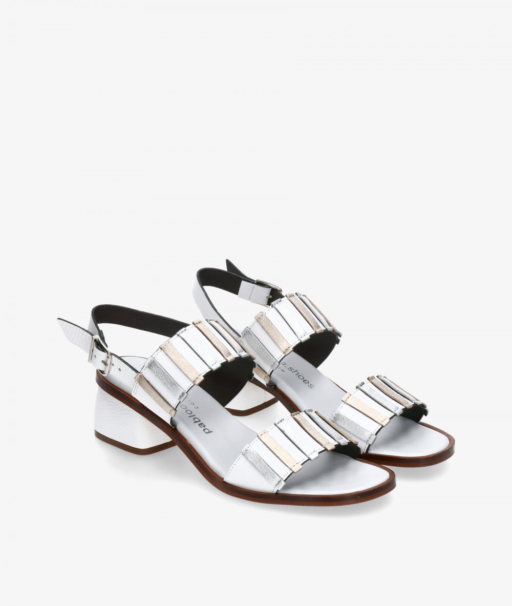 Sandalias pabloochoa.shoes  3911 en blanco