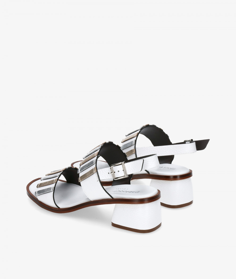 Sandalias pabloochoa.shoes  3911 en blanco