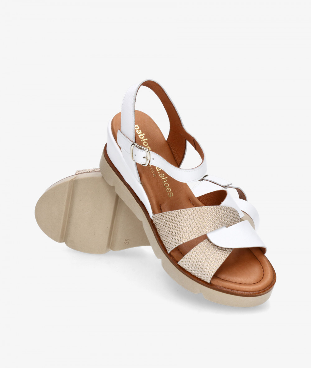 Sandalias pabloochoa.shoes  40001 en blanco Sandalias pabloochoa.shoes  40001 en blanco