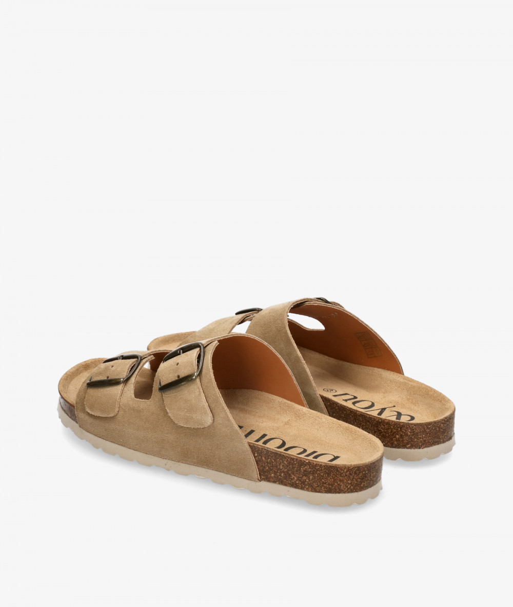 Sandalias bloom&you  2 HEBILLAS CABA en serraje taupe Sandalias bloom&you  2 HEBILLAS CABA en serraje taupe