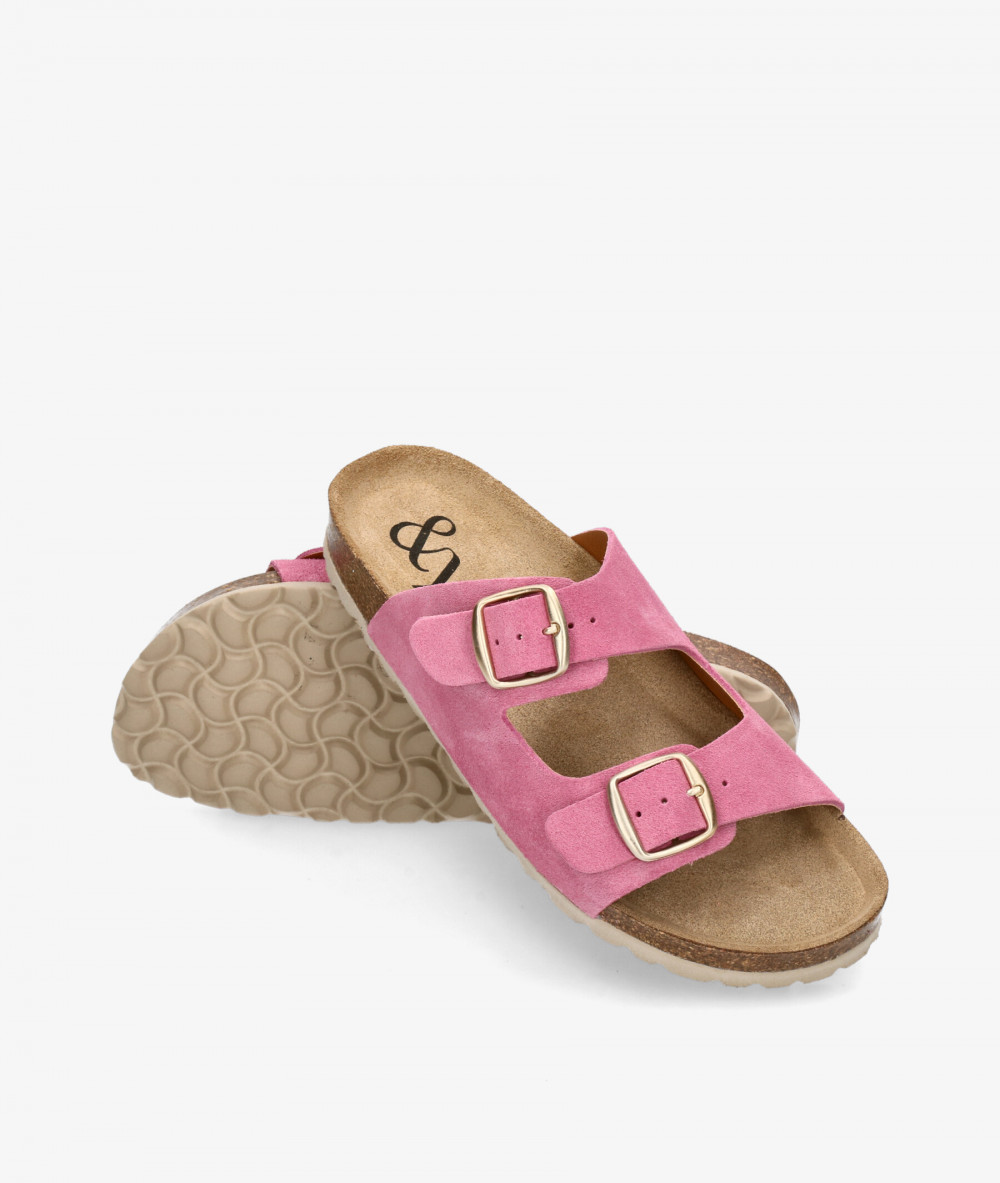 Sandalias bloom&you  NENUFAR en serraje fucsia