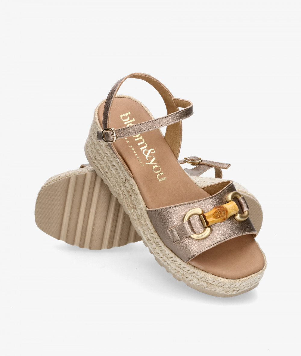 Alpargatas bloom&you  LIBERTY en taupe metalizado Alpargatas bloom&you  LIBERTY en taupe metalizado