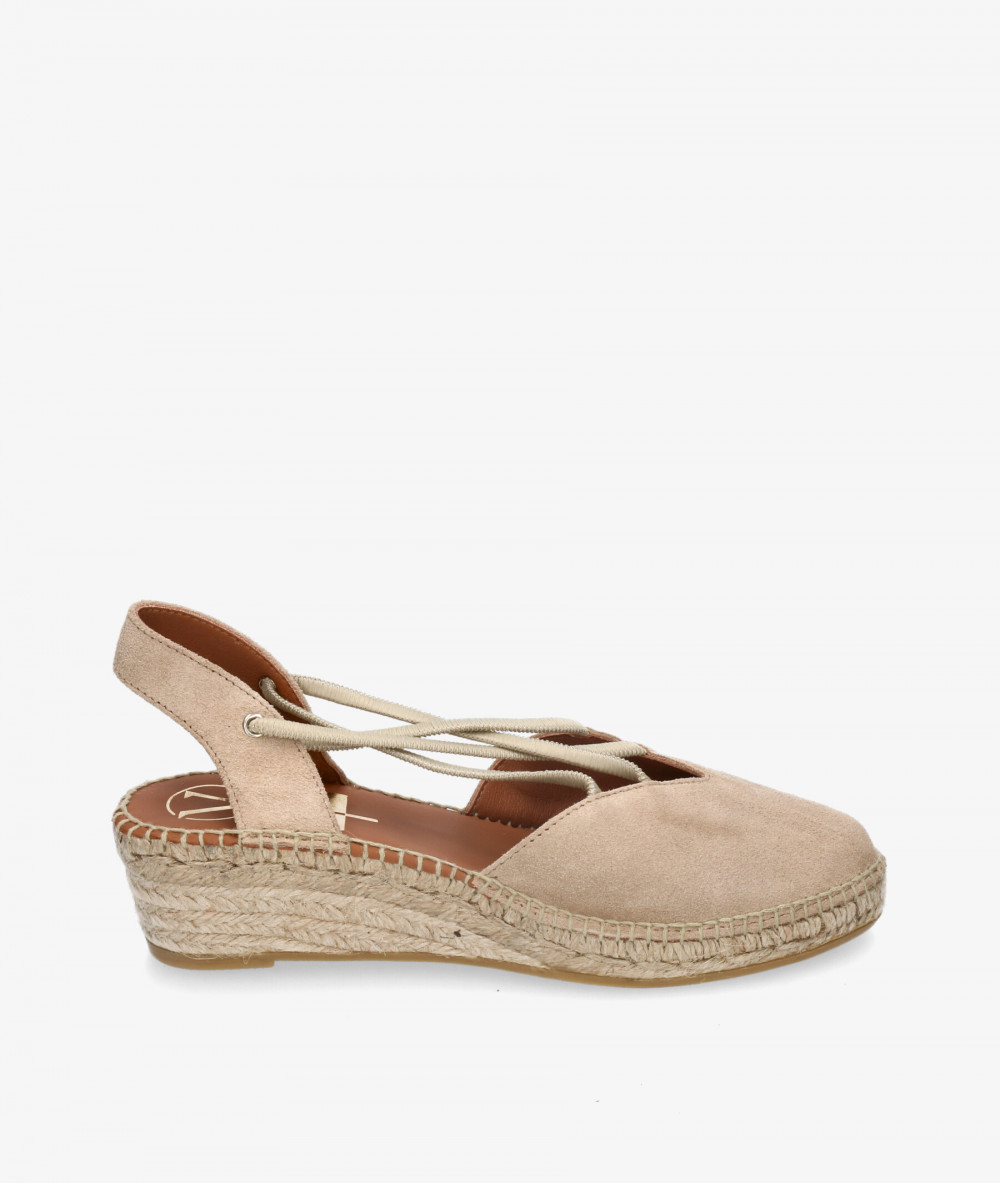 Alpargatas Viguera  2007 en serraje taupe