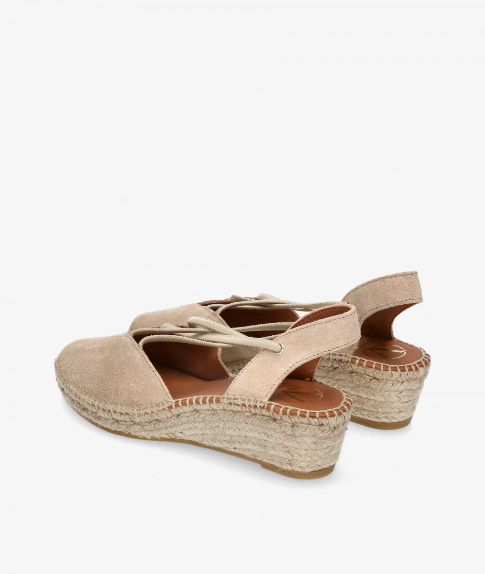 Alpargatas Viguera  2007 en serraje taupe