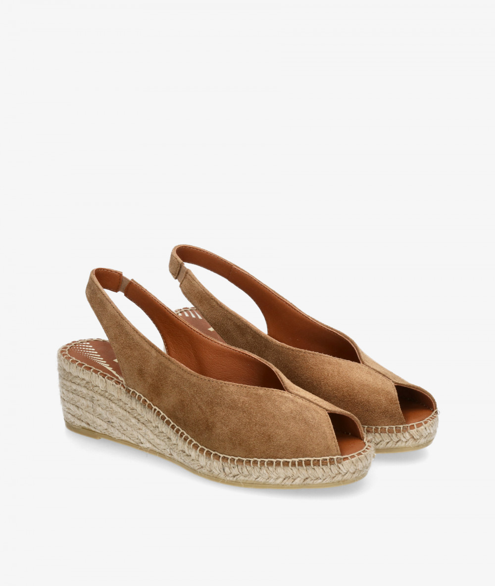 Alpargatas Viguera  2200 en serraje cuero