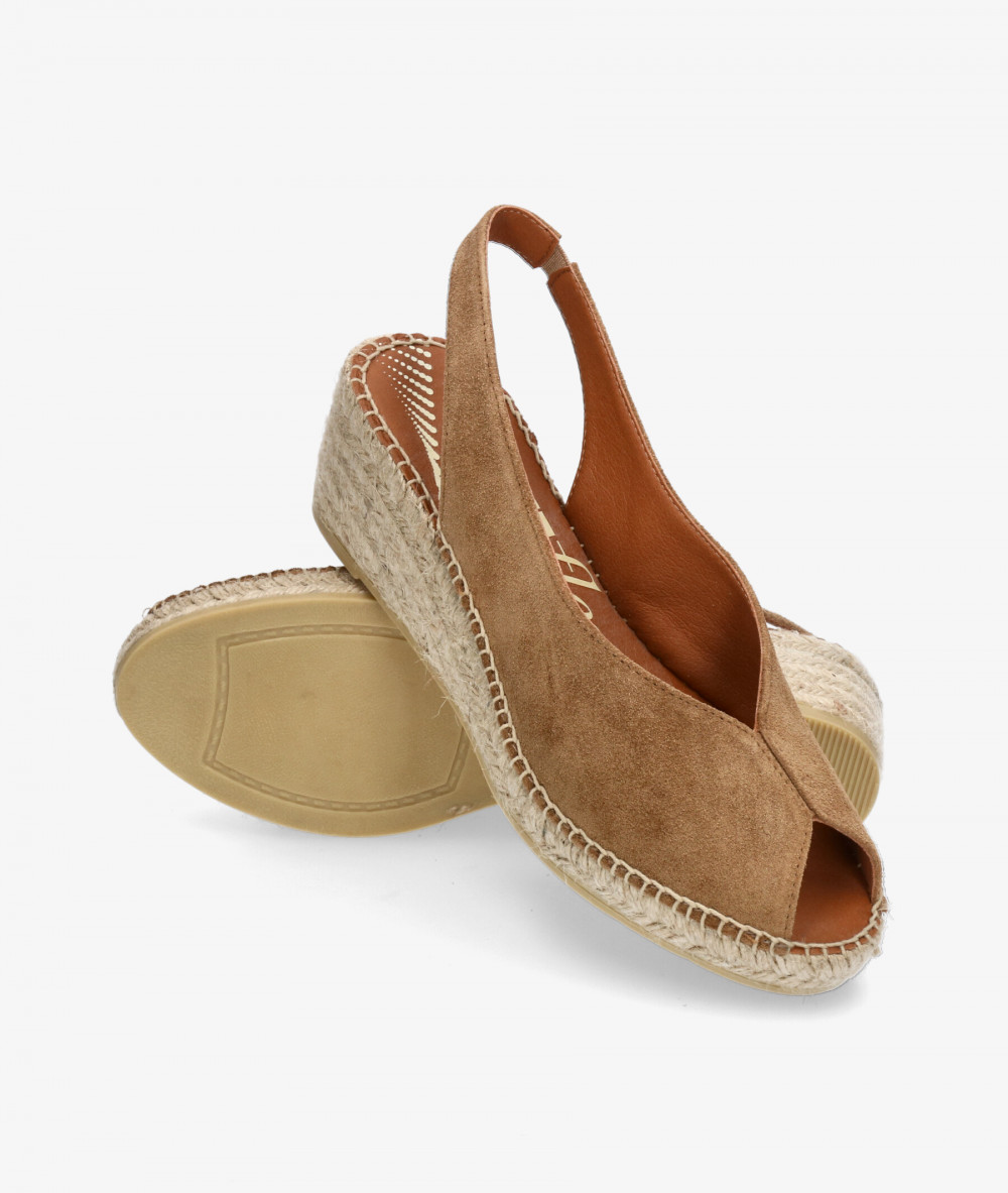 Alpargatas Viguera  2200 en serraje cuero