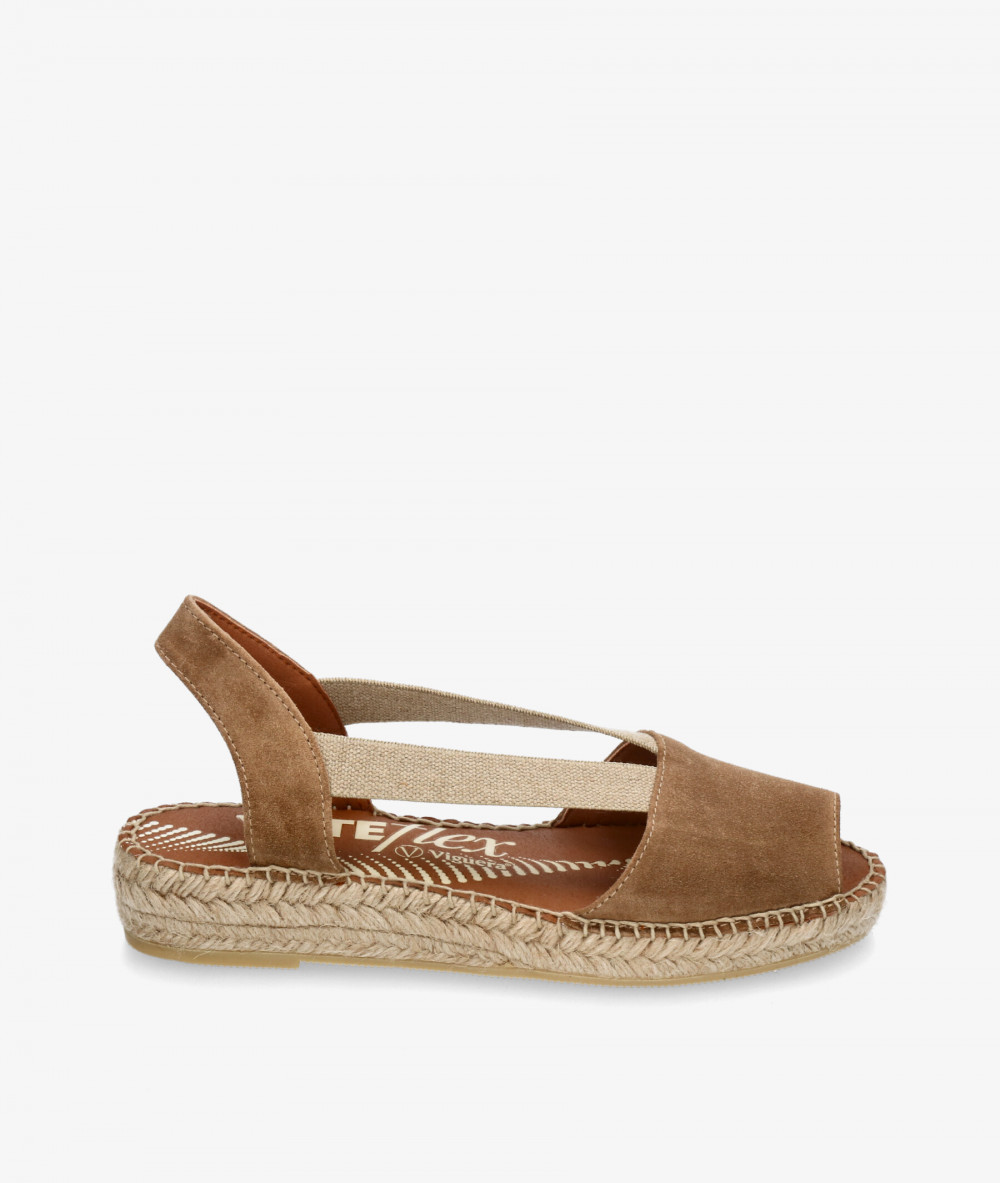 Alpargatas Viguera  1974 en serraje cuero