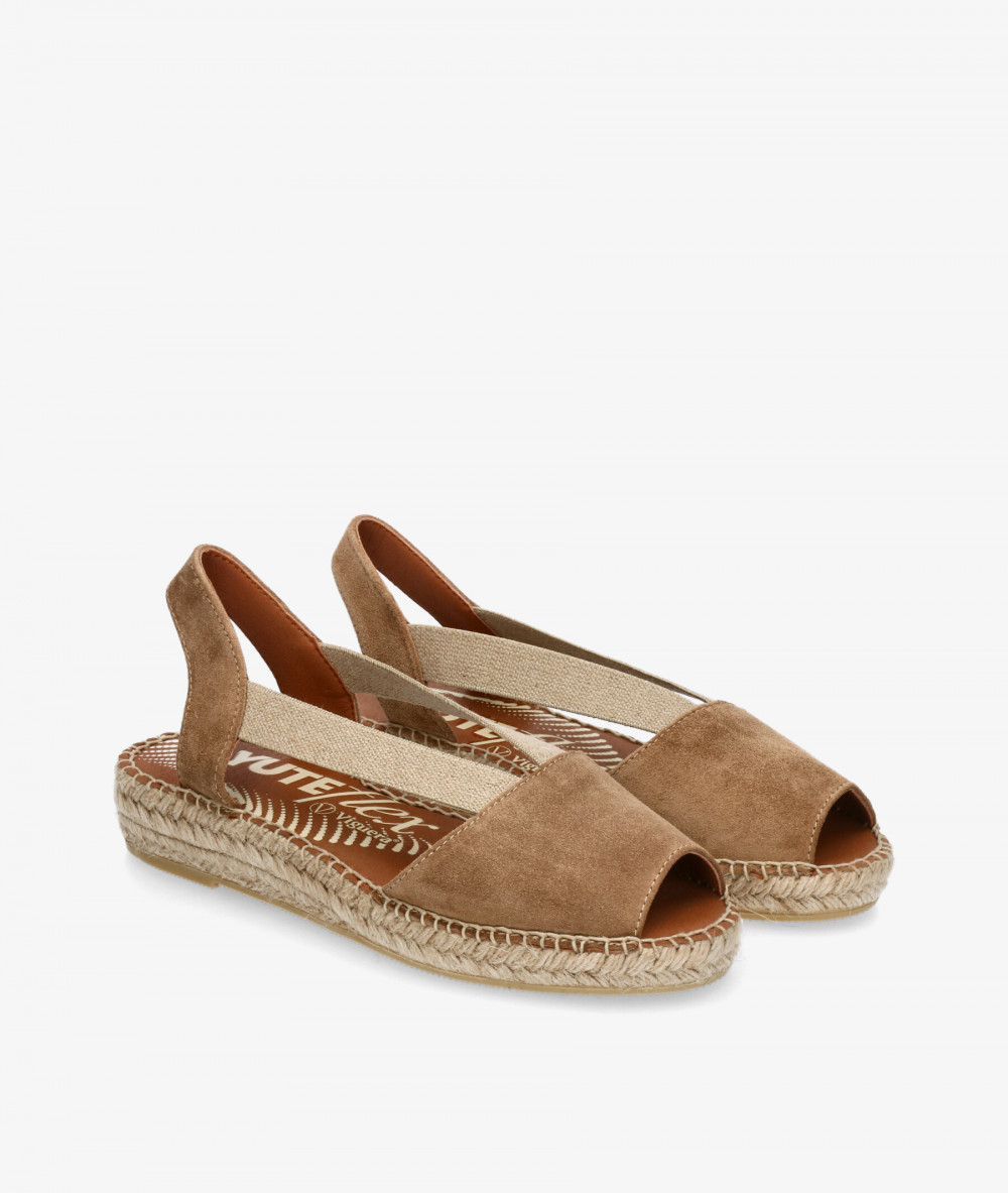 Alpargatas Viguera  1974 en serraje cuero