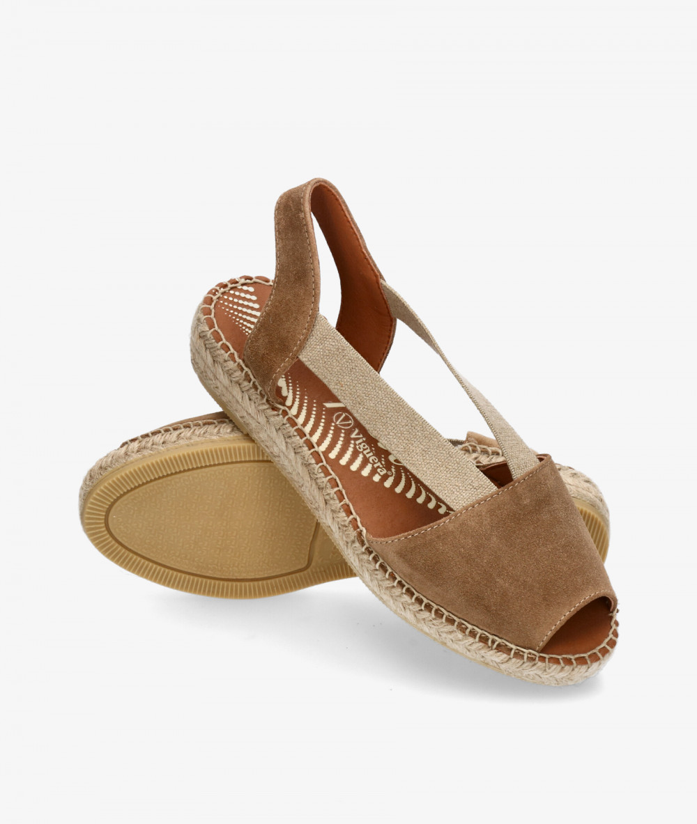 Alpargatas Viguera  1974 en serraje cuero