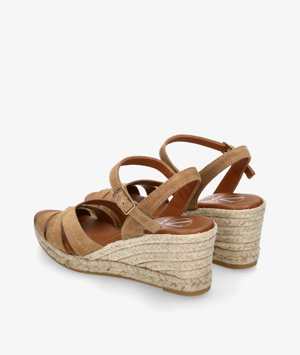 Alpargatas Viguera  2220 en serraje cuero